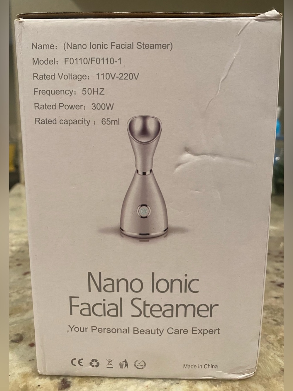 Nano Ionic Facial Steamer - Silver. New in box. MSRP $25 - Picture 3 of 5